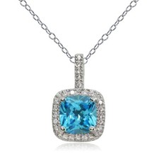 Argent Sterling Bleu Clair &