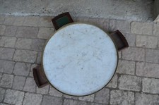 Table Bouillotte Acajou Marbre