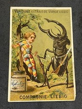 Chromo LIEBIG S91 Rare Carte Publicitaire ancienne Enfants Insectes