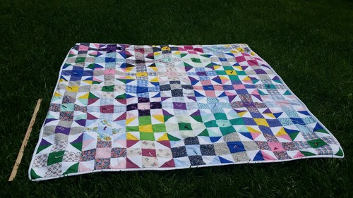 Vintage bible quilt hand - , made