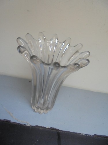 Petit vase verre plein - petit,