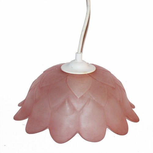 Suspension dôme rose pâte - en,