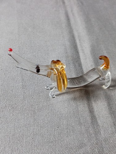 Petit chien verre murano - chien, en