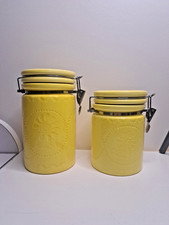 Lot 2 bocaux Couleur Soleil– 16 et 20 cm – cuisine provençale déco vintage