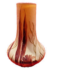 Vase art déco en pâte de verre signé Legras 