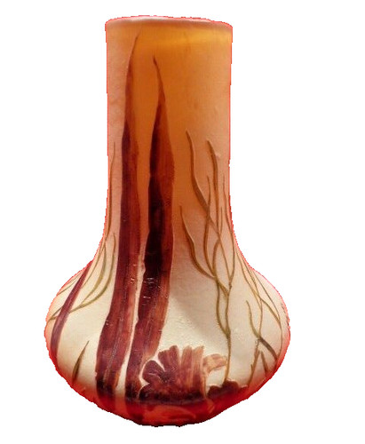 Vase art déco pâte - vase,