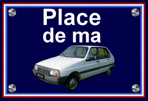 Plaque place ma citroen - ma,