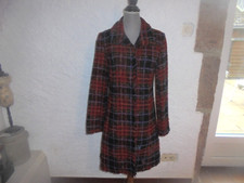manteau  DESIGUAL en laine et polyester taille 38 (voir mesures)TBE
