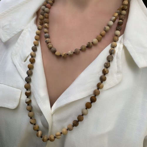Collier perles naturelles - ,