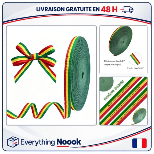 Ruban gros grain rayé - , mm