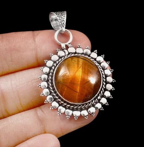 Pendentif argent sterling - en,