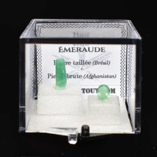 EMERAUDE - DUO pierre taillée