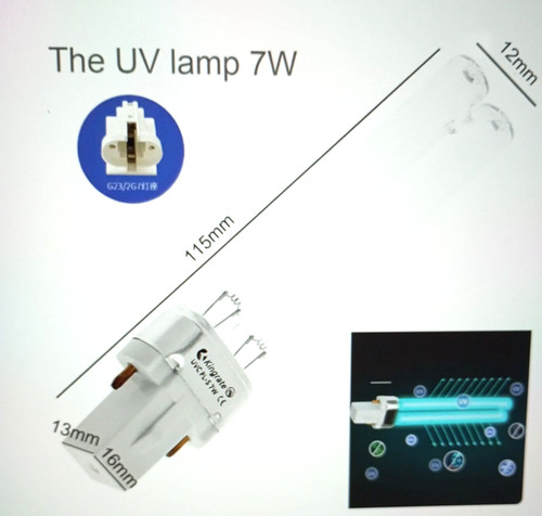 Lampe à broche pour - uv, 7