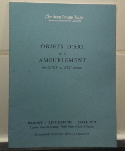 Catalogue vente1979 drouot - catalogue,