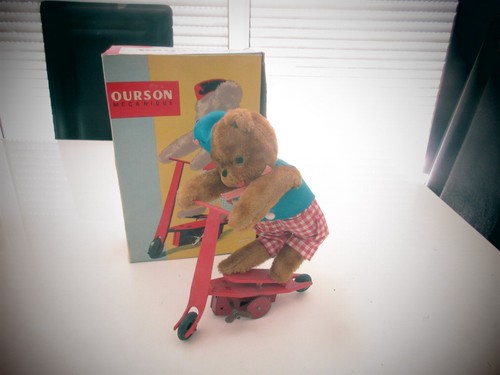 Ourson trotinette jouet - ourson,