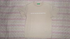 TEE SHIRT BENETTON MARRON CLAIR 4  - 5 ANS 110 CM