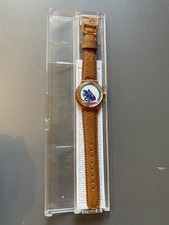 Montre Parmalat bracelet cuir? thème cheval course hippique boîte vintage suisse