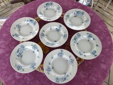 7 Assiettes Creuses Faience de