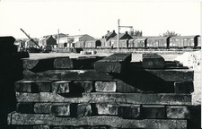 Paysage Urbain c. 1960 - Industriel Traverses Bois Chemin de Fer Gare - NV 8080