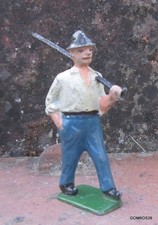 BF PLOMB CREUX - PERSONNAGES DE LA FERME / FIGURINE FAUCHEUR  NO QUIRALU CL HR