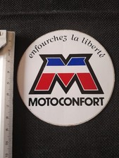 Ancien Autocollant Moto Confort. Enfourchez La Liberté 