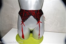 porte jarretelles soie rouge