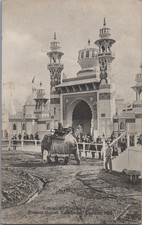 Zoo humain, Village de Ceylan, éléphant, Londres 1908 Carte postale - Zoo humain