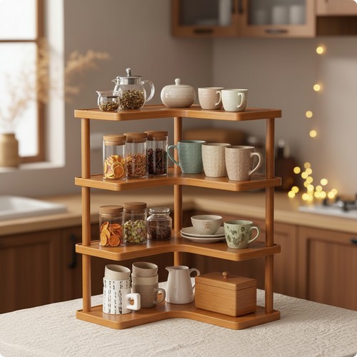 étagère angle compact - Étagère,