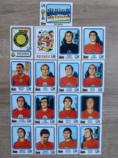 Panini Munich 74 équipe complète Bulgarie reprint copy