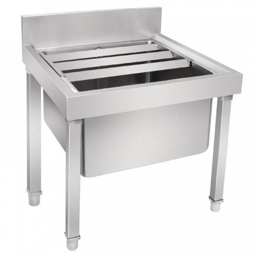 Bac vide seaux inox - , x