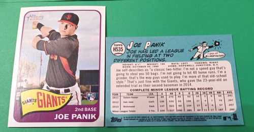 2014 topps heritage joe panik - heritage,