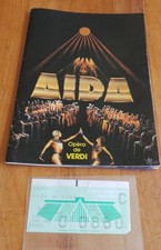 RARE COLLECTOR -PROGRAME OPERA DE VERDI : AIDA -PALAIS OMNI SPORT BERCY + BILLET