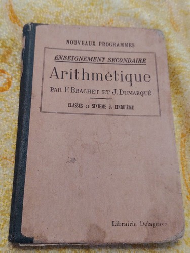 Livre ancien arithmétique - livre,