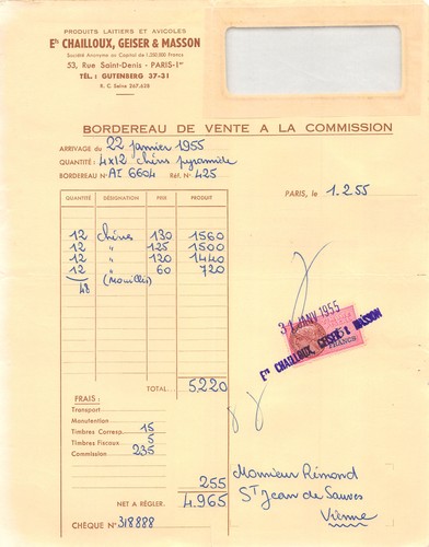 1955 laitiers avicoles ets - laitiers,