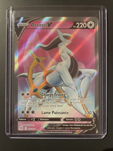 Carte pokémon arceus v - carte,