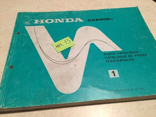 Honda parts list cx650e - honda,