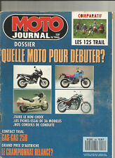 MOTO JOURNAL N°946 Essai 125 HONDA CRM-KAWASAKI KDX-SUZUKI TSR-YAMAHA DTR