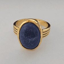 Bague Solitaire En Lapis