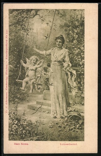 Carte postale artiste hans - carte, d'artiste