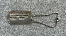 DOG TAG PLAQUE IDENTITÉ AMÉRICAINE USA I PAQUETAGE US AMÉRICAIN WWII WW2