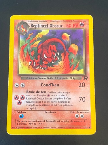 Carte pokemon reptincel obscur - carte,