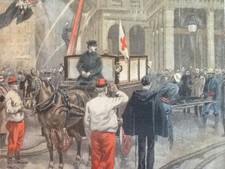 LE PETIT JOURNAL - FAIT DIVERS - INCENDIE DU THEATRE FRANCAIS - HENRIOT- 1900