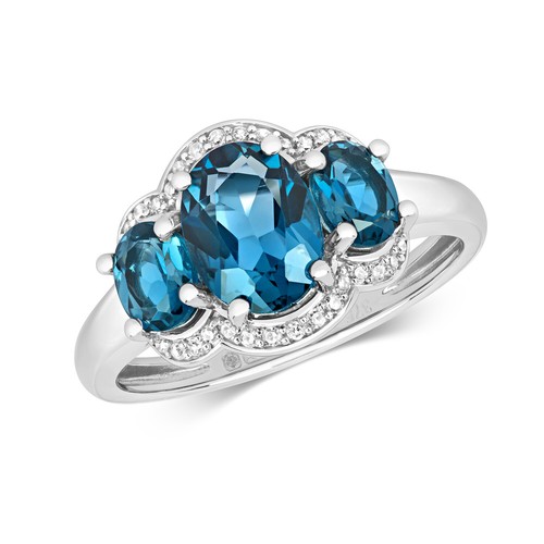 Bague blanc carat - 9, et
