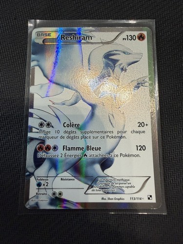 Carte pokémon reshiram - carte,