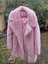 manteau lilas en fausse