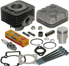 Kit cylindre piston culasse bougie cage piaggio typhoon nrg zip gilera derbi