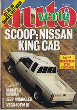 AUTO VERTE N°60 NISSAN KING CAB /DAIHATSU MINIVAN / JEEP WRANGLER / IVECO 40PM10