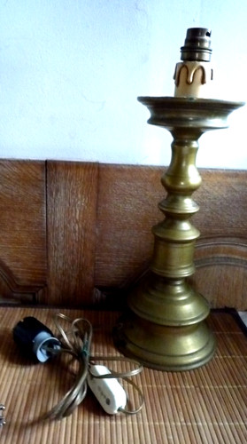 Pied lampe laiton - de,