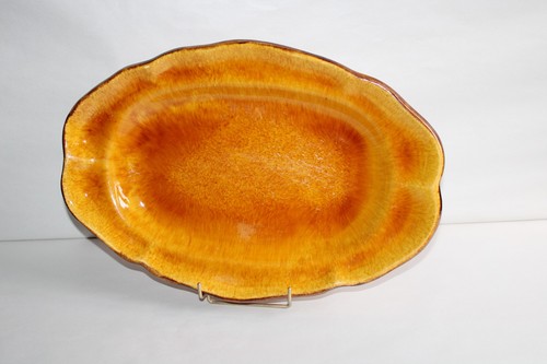 Ancien plat ovale poterie