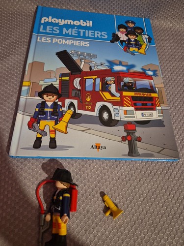 Livre playmobil les pompiers - playmobil,